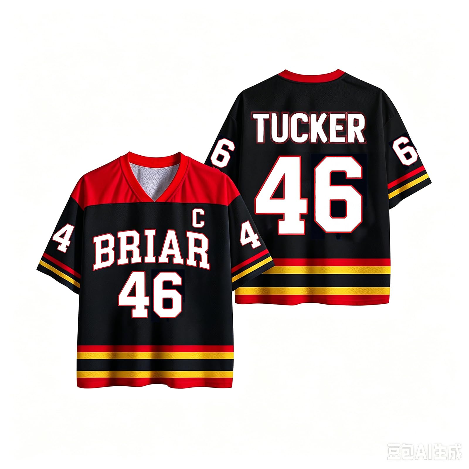 Off Campus Hockey Jersey Graham 44 & Logan 22 & Tucker 46 & Di Laurentis 66 Briar U Jersey Shirts Women Short Sleeve Briar Hockey Shirts Sports Inspired Tshirts Off Campus Merch for Fans — image 1