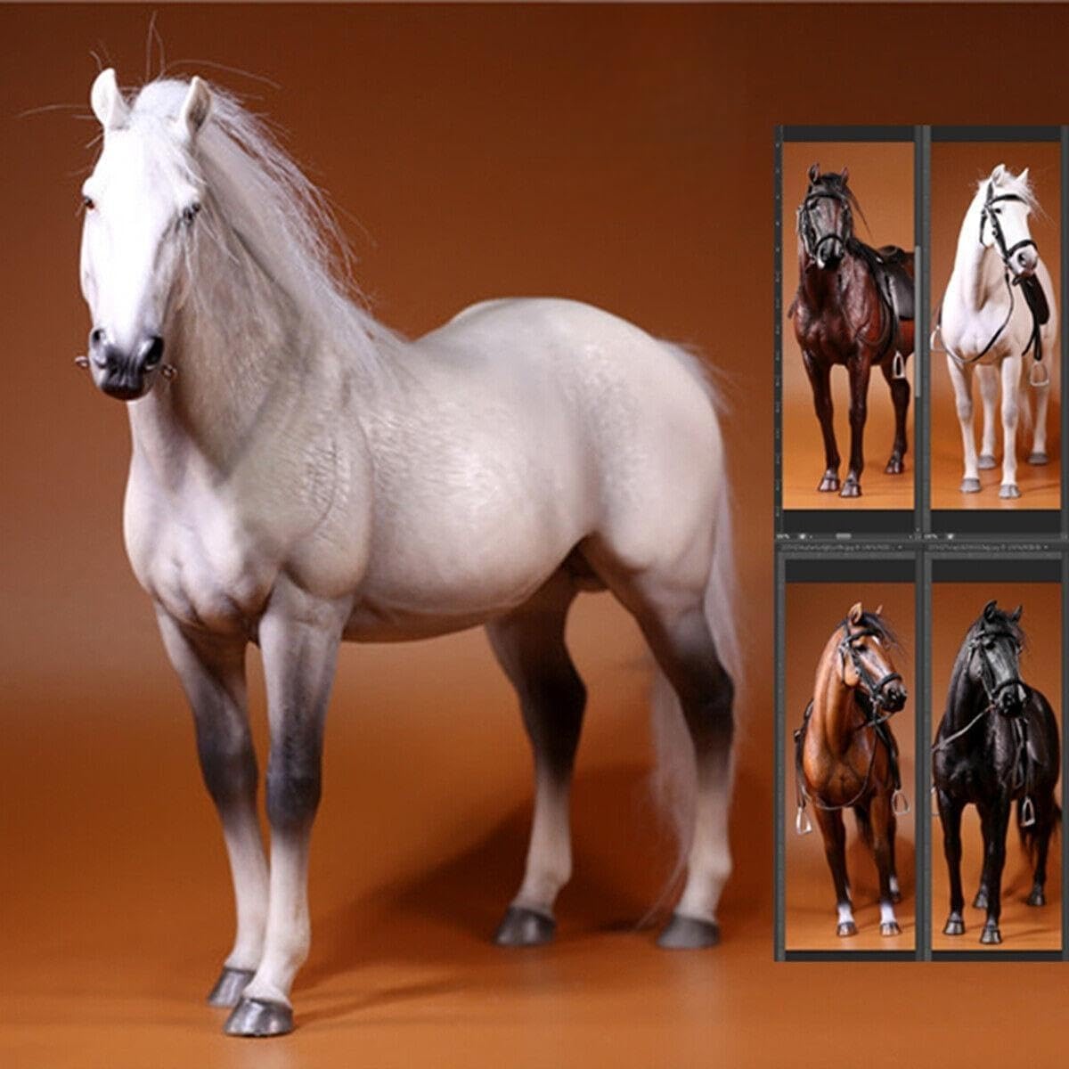 AMITD Mr.Z 1:6 Scale Germany Hanover Horse Figure Hanoverian Steed Animal Figure (MRZ001)