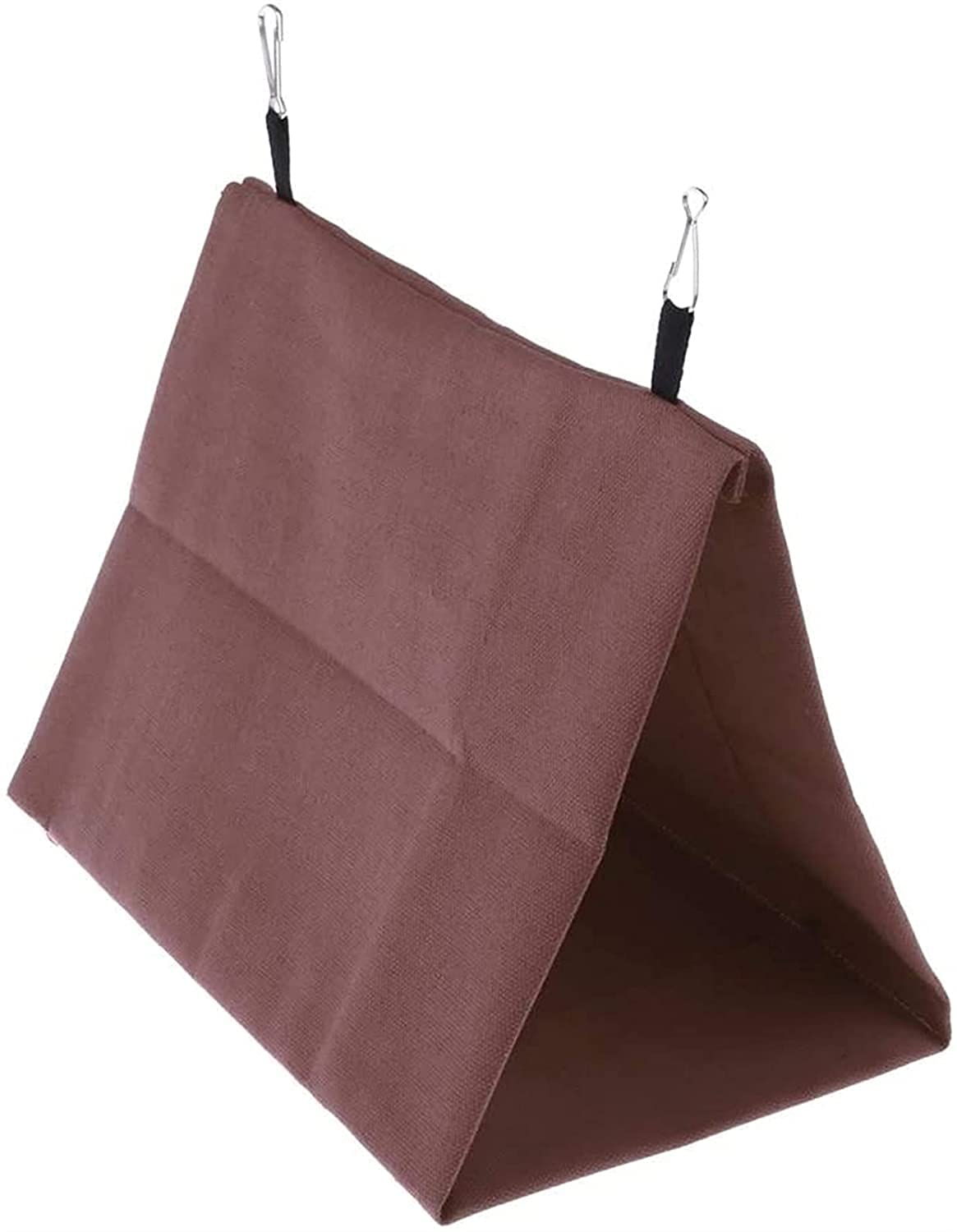 Nid Oiseau Cage Perruche Nid Canaris Hiver Chaud Maison Hangar hutte hamac Suspendu Cage Pinson Peluche Oiseaux Duveteux Refuge Refuge 810(Color:Coffee)