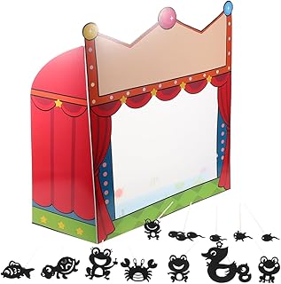 1set Shadow Puppet Theater Kit Puppets for Boys and Girls Storytelling I...