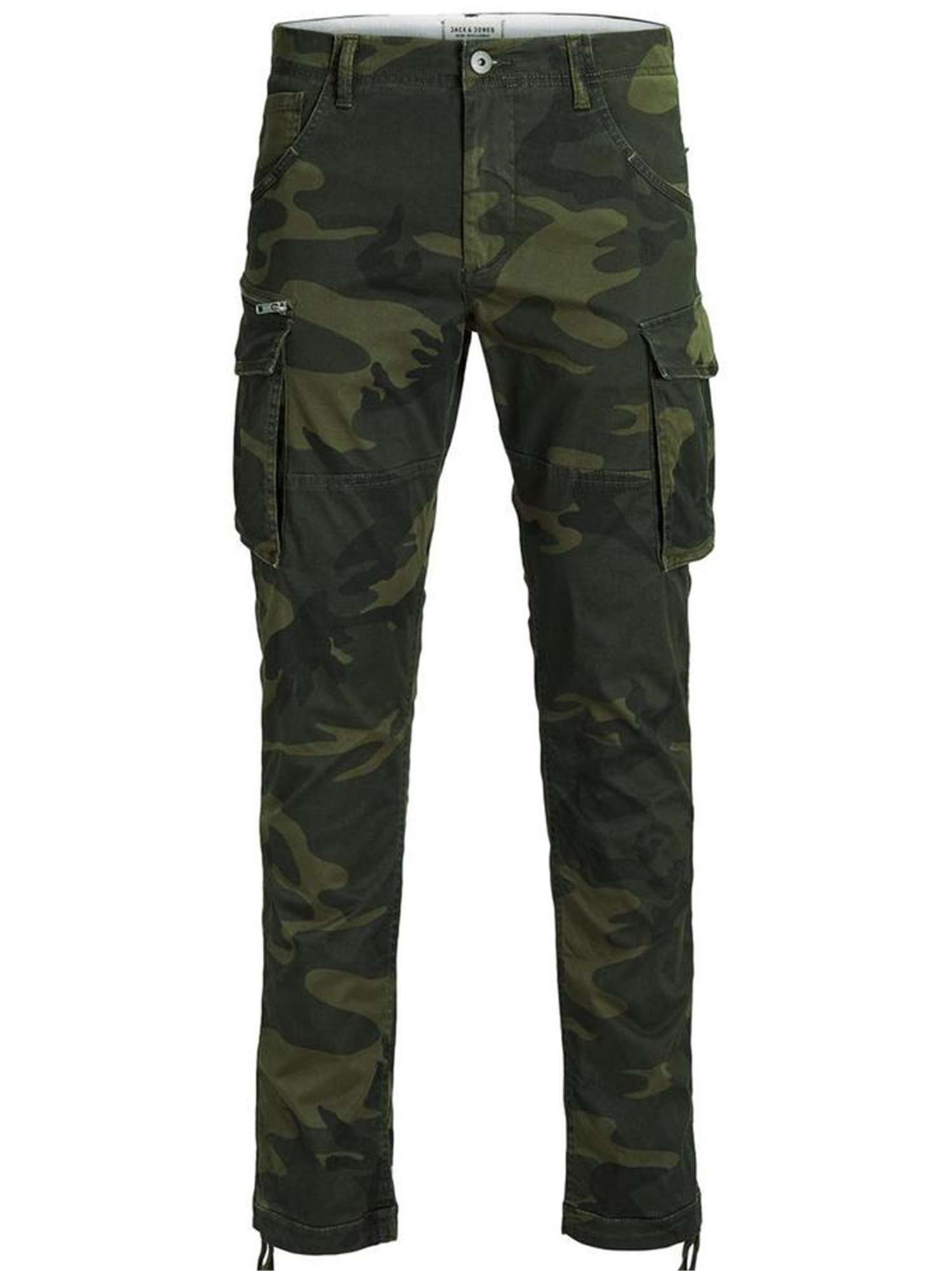 Jack & Jones Men's Jjipaul Jjchop Ww Forest Night Camo STS Trouser