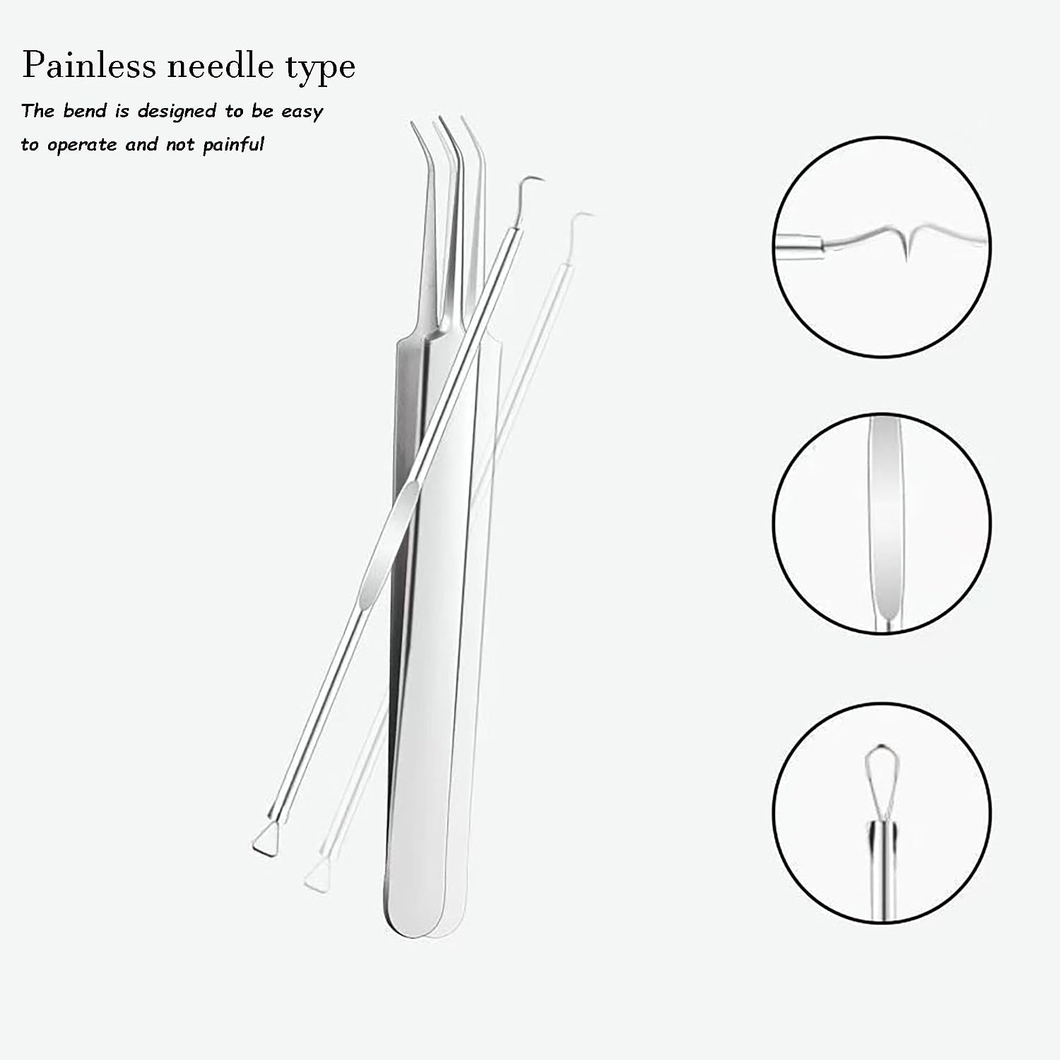 11 Pcs Blackhead Remover Tool Kit, Professional Stainless Steel Pimple Popper & Acne Extractor Set, Ultra Sharp Tweezers for Precise Blemish & Whitehead Removal with Portable Case for Home & Travel