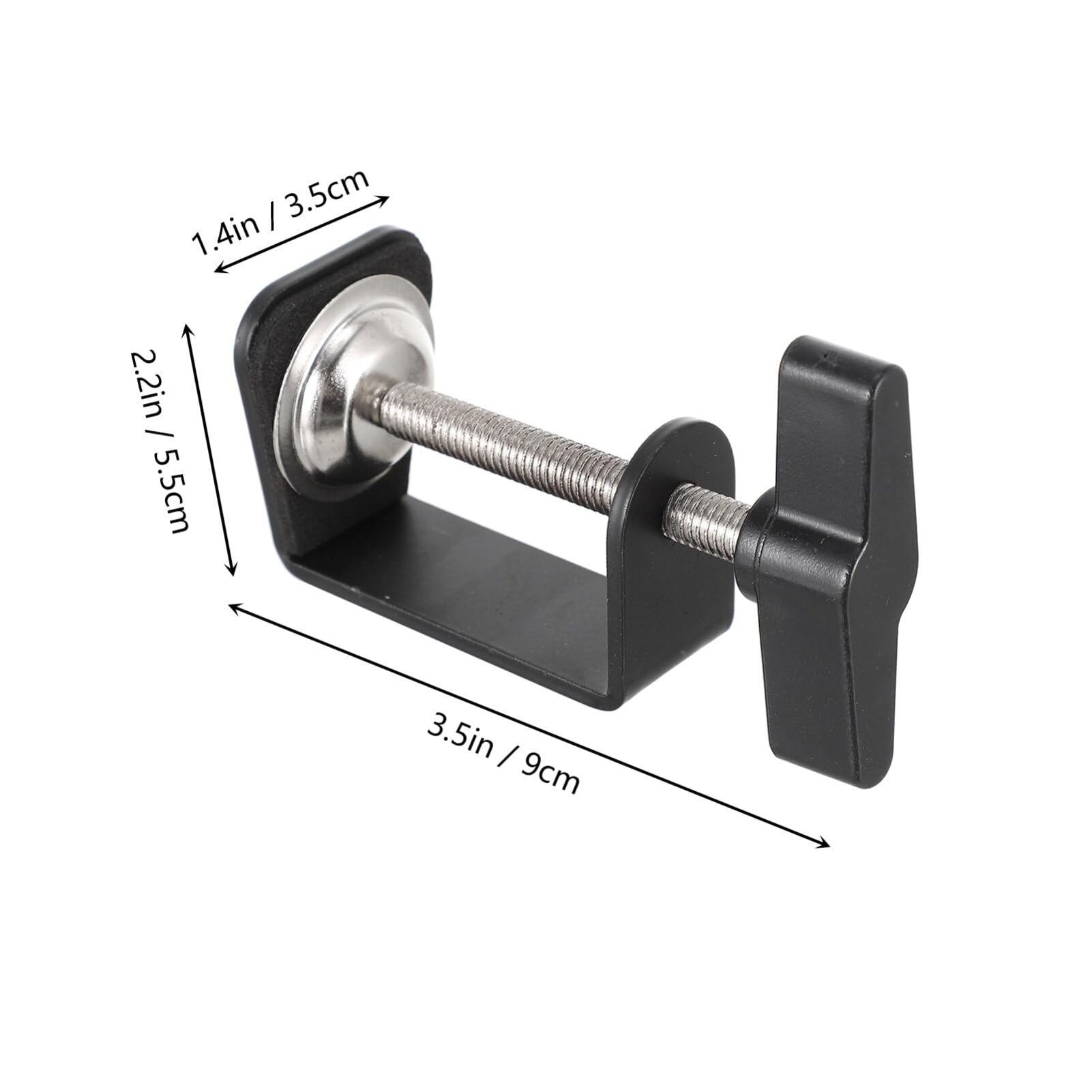 Baluue Universal C-Clamp, Non-Slip Desktop Mount Holder, Adjustable Work Surface Mounting Bracket for Drawer Monitor Mount Stands 2pcs