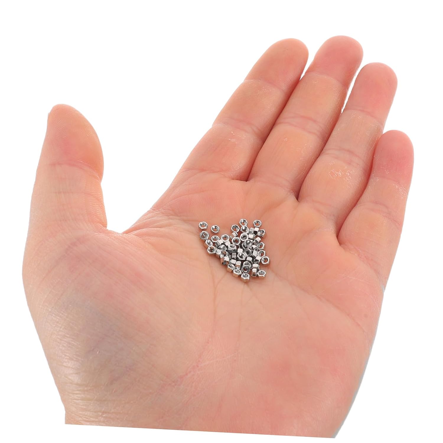 Mini Eyeglass Hex Nuts 1.4mm Stainless Steel for Rimless Frames image 4
