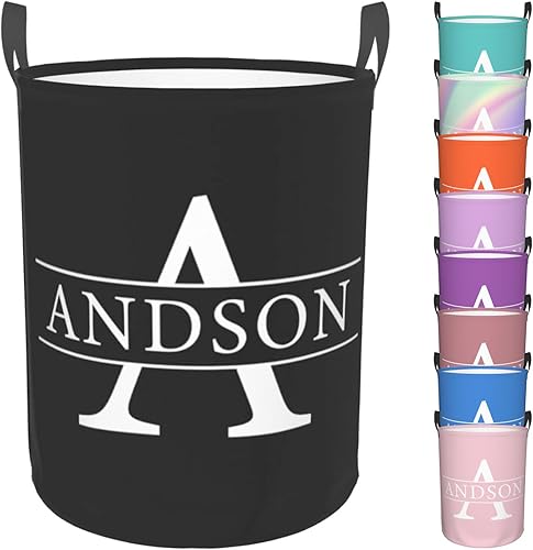 Cesta de lavandería personalizada con nombre, cesta de lavandería personalizada para niños y adultos, cesta de almacenamiento personalizada con asa