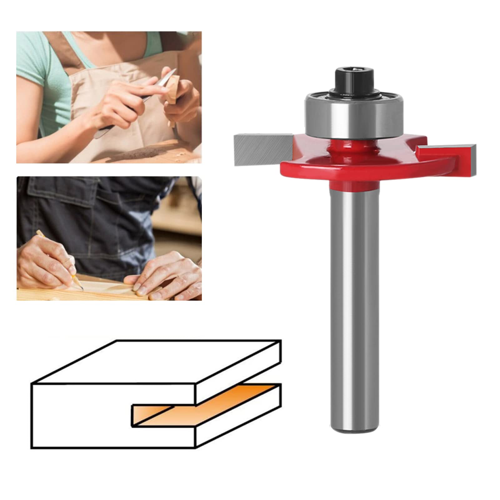 Fresa de ranura de disco de 2 mm de altura x 31 mm de diámetro para DIY CNC grabado máquina de corte de madera (rojo)