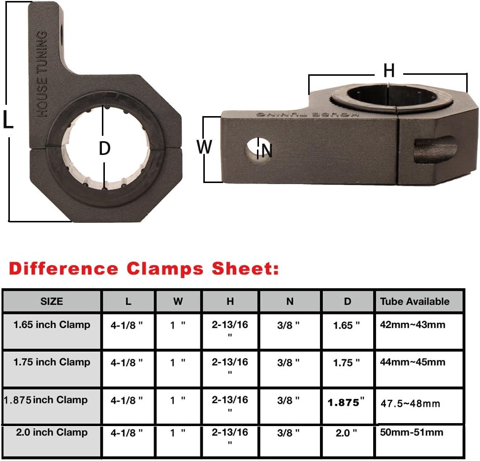 3/o - Finance Tube Clap Ounti Bracket, KFCDAE Roll Bar Claps For 1.75 Inch Tube Roll - Foto 8