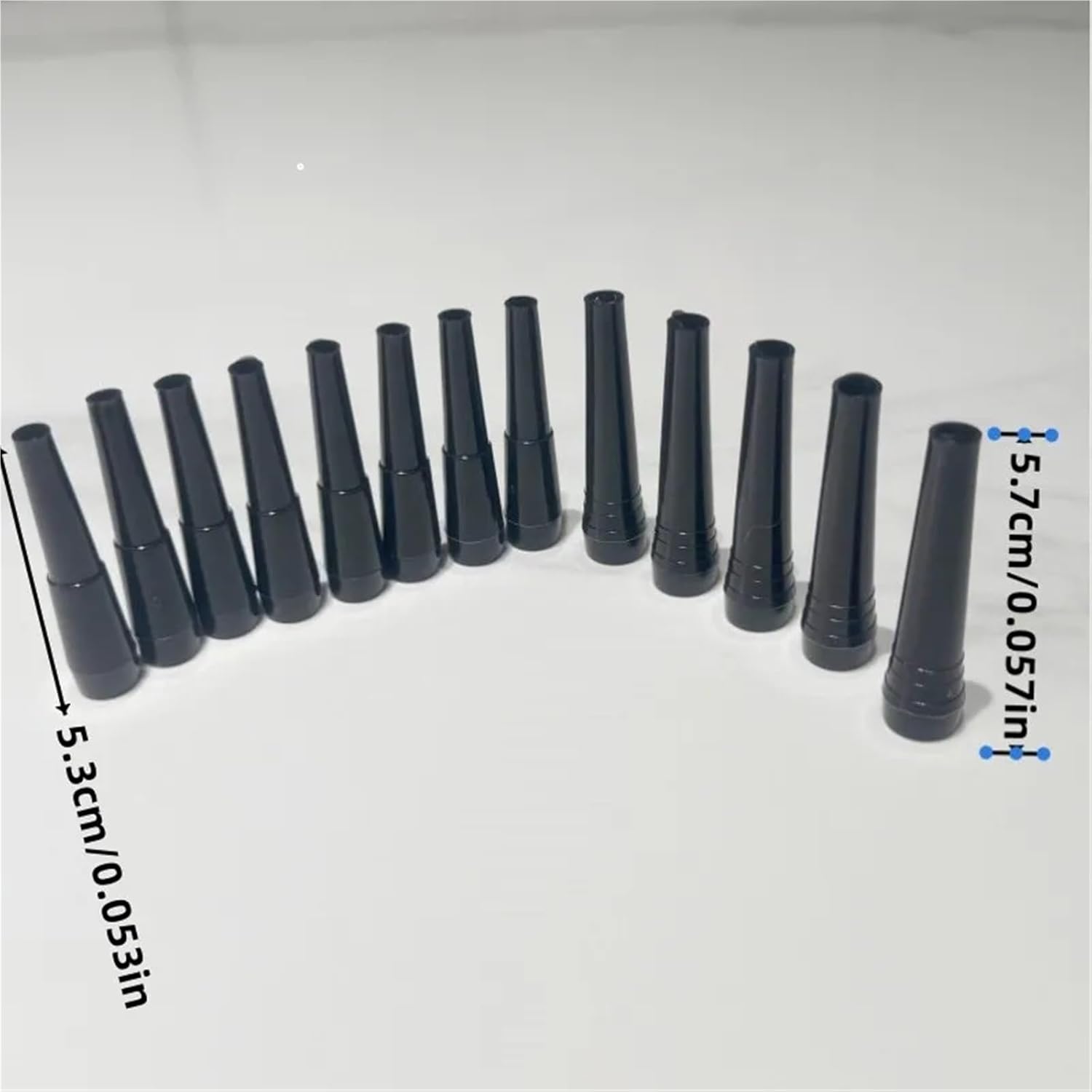 100pcs Hookah Tips Black Hookah Disposable Mouth Tips for Shisha Chicha for Club/Party/Lounge(91mm)