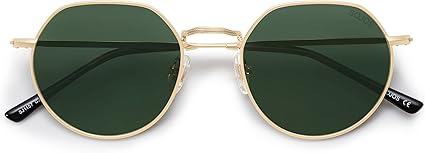 SOJOS Round Polygon Polarized Sunglasses for Women Men Retro Classic Vintage Panto Octagonal Shades SJ1157