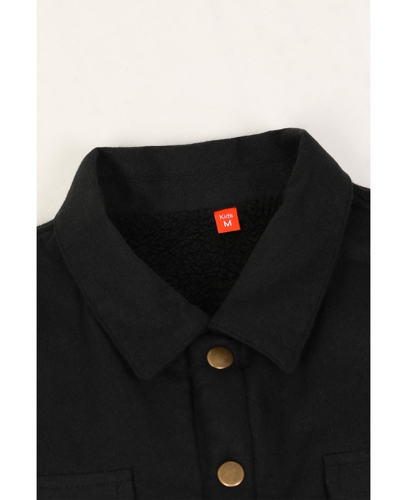 ZENTHACE Kleinkinder und Kinder, Jungen, Mädchen, Sherpa-Flanellhemd, Jacke, gemütlich, kariert, Flanell-Shacket (geschlechtsneutral)