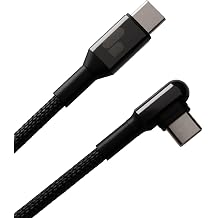 HANDY USB-C Cable Right-Angle Fast Charging Type C Charger Cord 4ft 11in | 60W USB-C Power Delivery, high-speed data, braided build with one straight and one right-angle end, for The Handy 2.