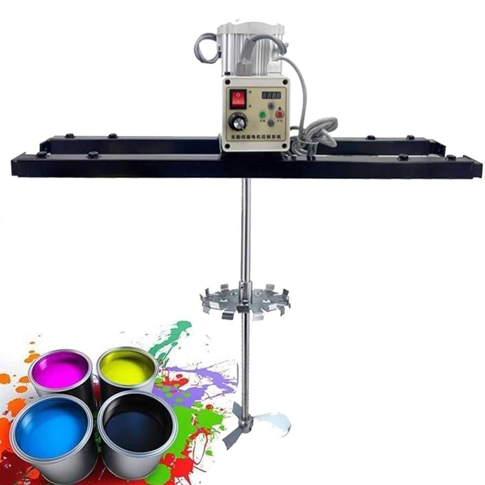 TGBHM Pneumatic Paint Mixer Air AgitatorPneumatic Paint Mixer2100w Electric Tank Mixing MachineTelescopic Range 75-120cmFolding Propeller,Scattereddiscimpeller