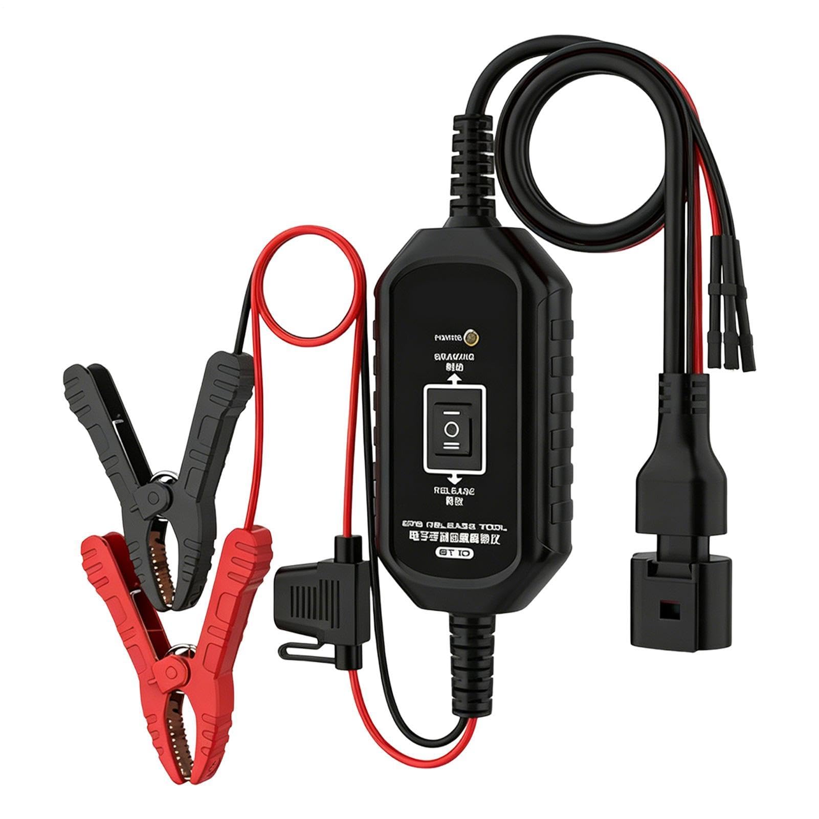 Genérico Strumento per freno a mano elettronico – Kit di riparazione per parcheggio dell'auto, liberatore del freno con protezione da sovracorrente, per garage, officina, meccanici, SUV, camion