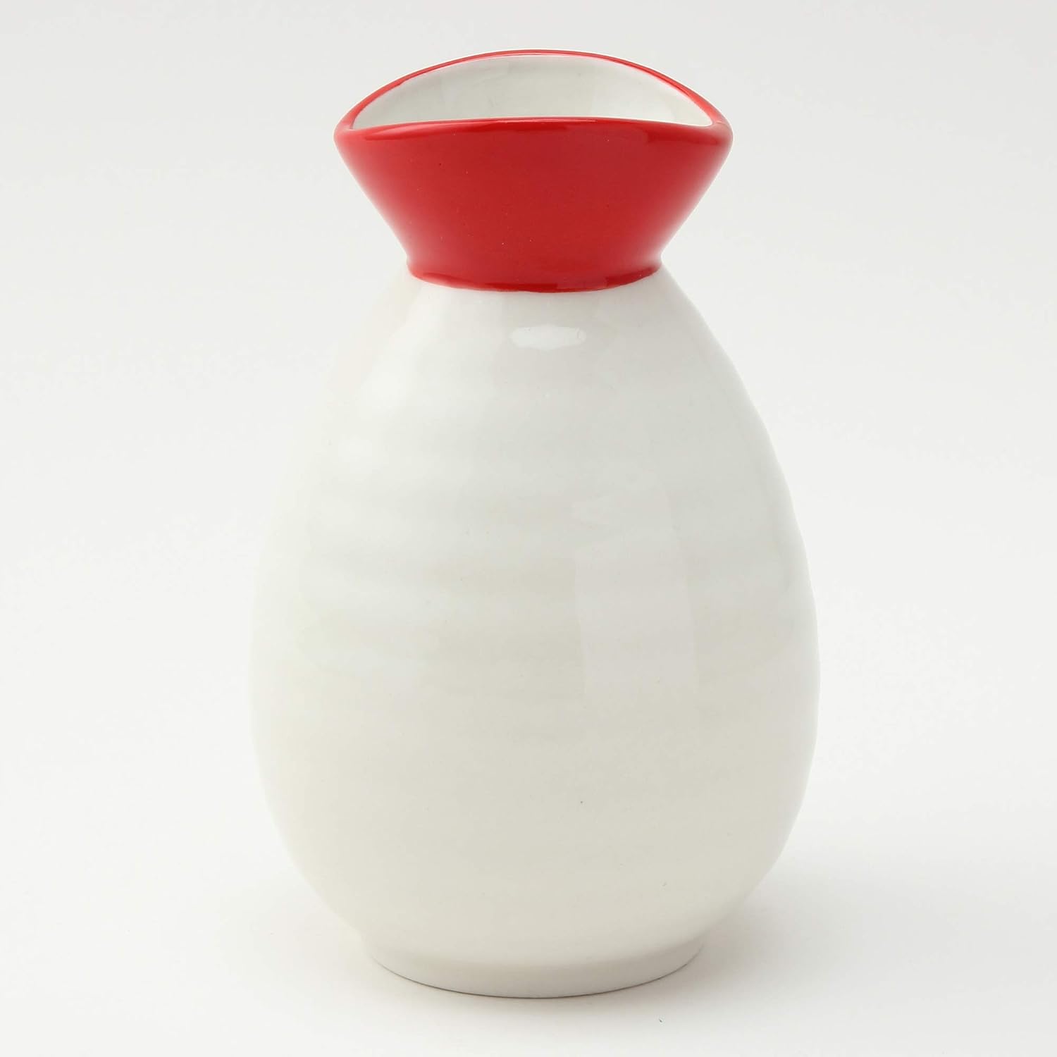 Sunart SAN2534 Funny Tableware, Danran Sake Tokuri, Celebration Sake, Value and Boar Mouth Set, Red and White