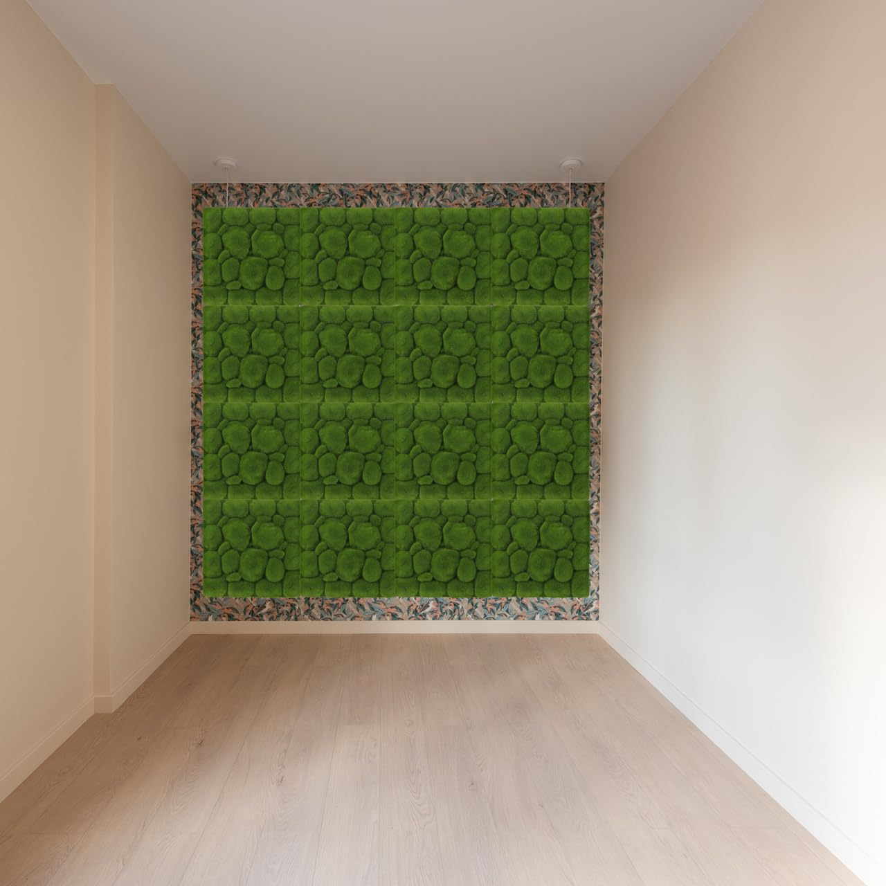 Artibetter 3 Pezzi Pannello Muschio Artificiale 30x30cm, Simulazione Muschio Verde Per Decorazione Parete, Sfondo Muro, Giardino E Casa