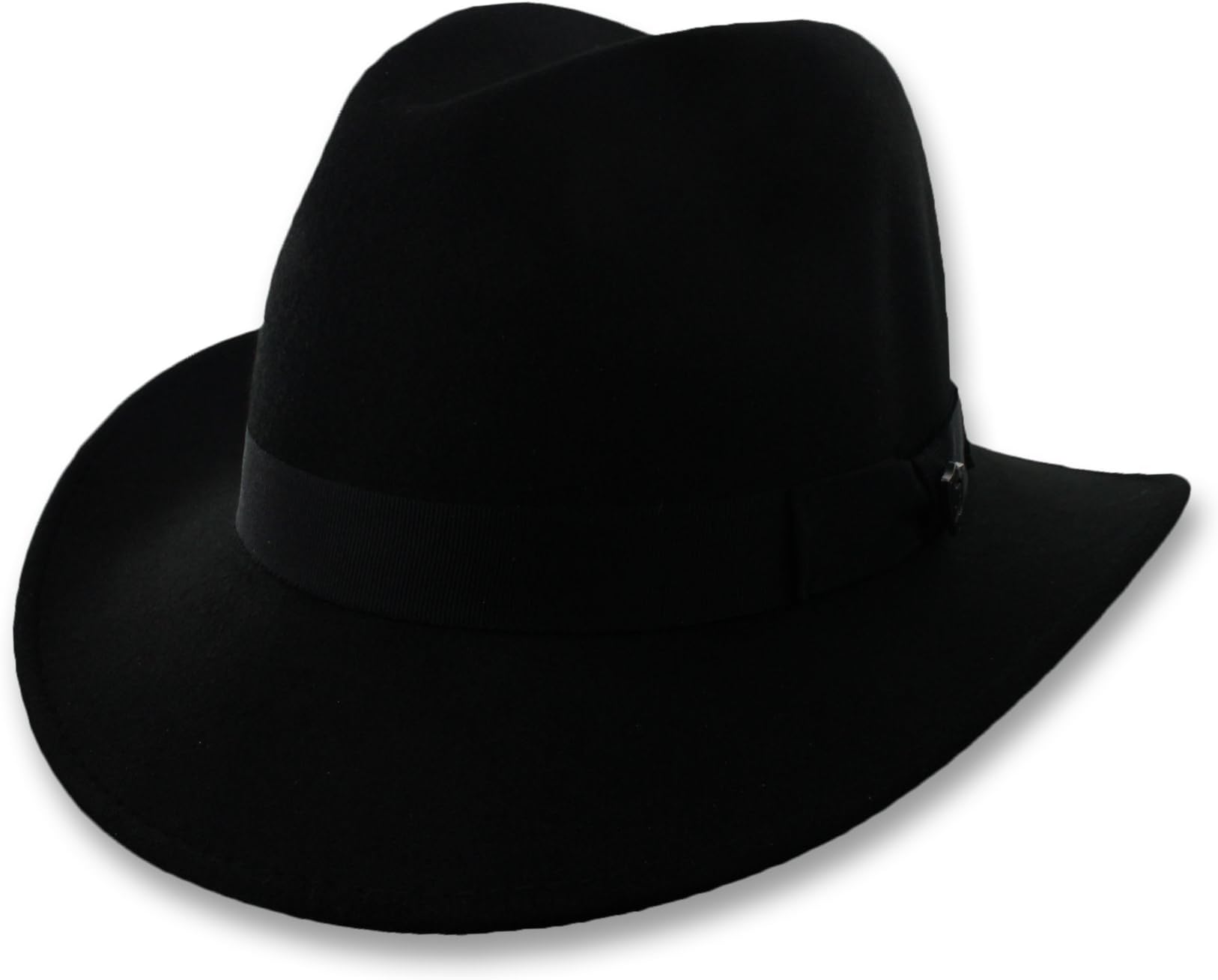DPC 1921, Black Ultra Felt Safari Outback Hat, Water Repellent