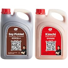 TBK THEBORN Korean Cooking Bundle Soy Pickled Vegetable Marinade & Kimchi Recipe Spice Mix