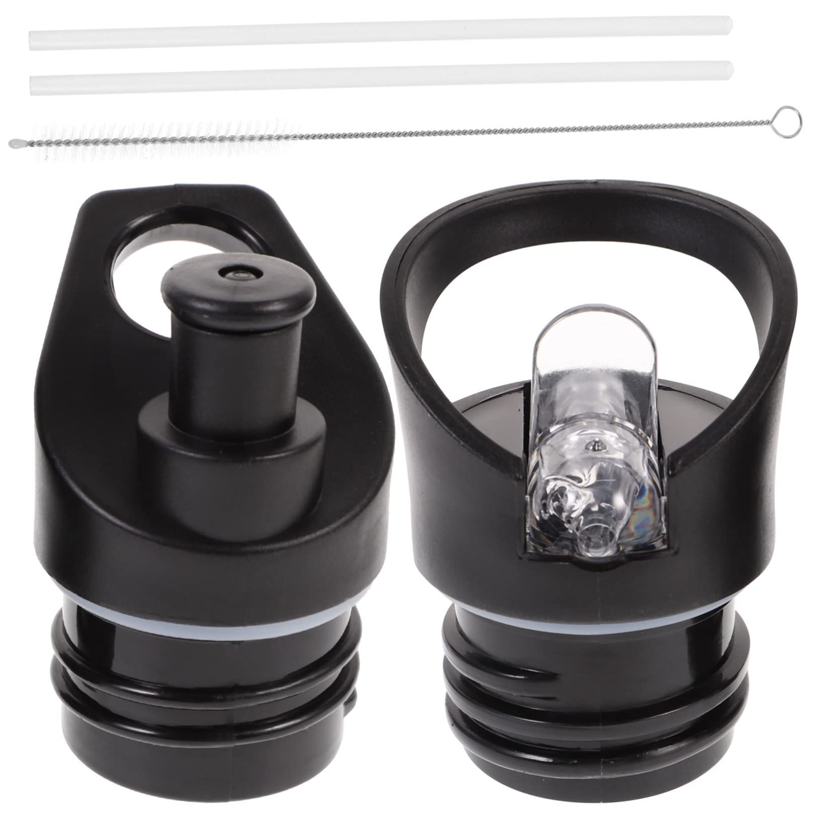 DECHOUS Straw Lid 2 Pack Suction Nozzle Covers for Plastic Water Bottle - for Sports and Outdoor