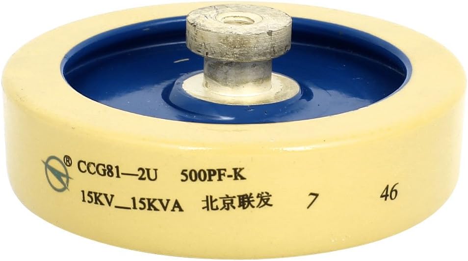 Aexit 79mm Dia Passive Components 500pF 15KV 15K Watt HV High Voltage Capacitor Capacitors Khaki Green
