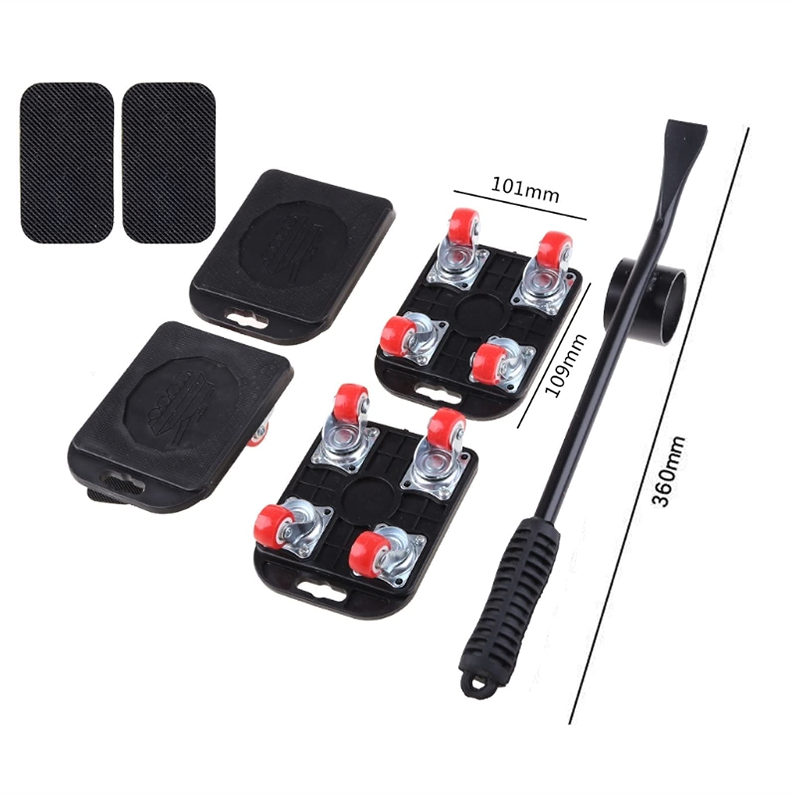 Ruote Di Sollevamento Per Mobili Pesanti , Traslochi, Ruote Universali Pulegge Per Letti Mobili Cassetta Degli Attrezzi In Movimento Salvaspazio