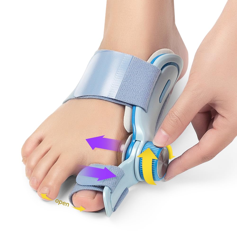 Tech Love Bunion Corrector for Women Men, Adjustable Knob