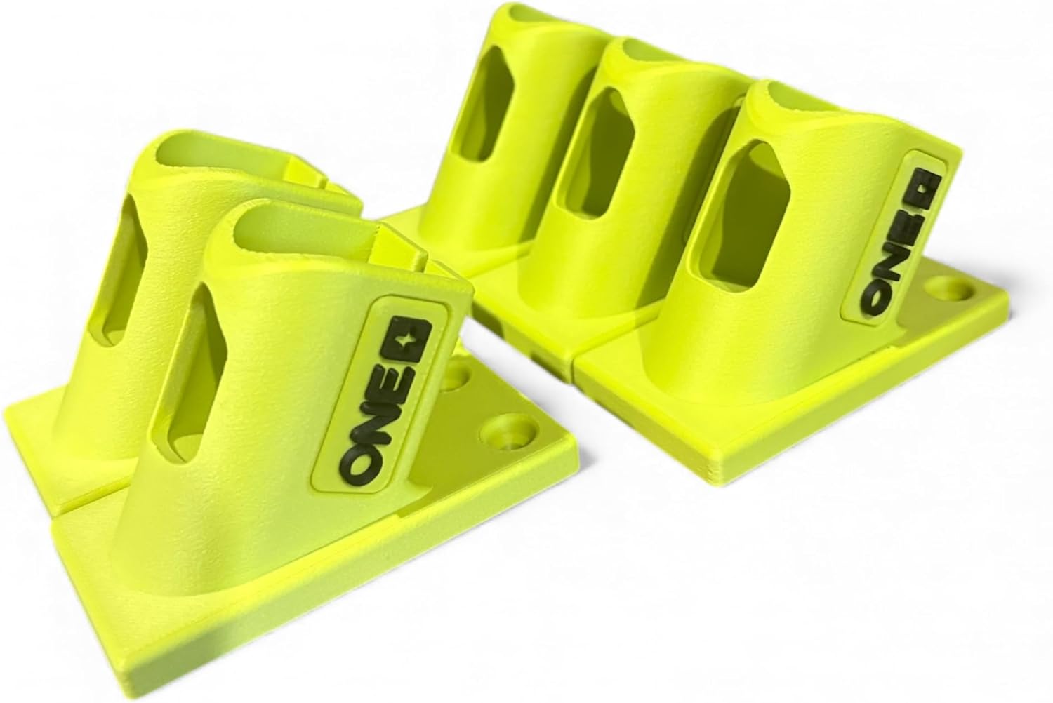 5X Wall Mount Battery Holder Compatible with One+ and Standard 18v Batteries – Secure, Space-Saving Storage for Your Tools - 3D Printed Tool Storage
