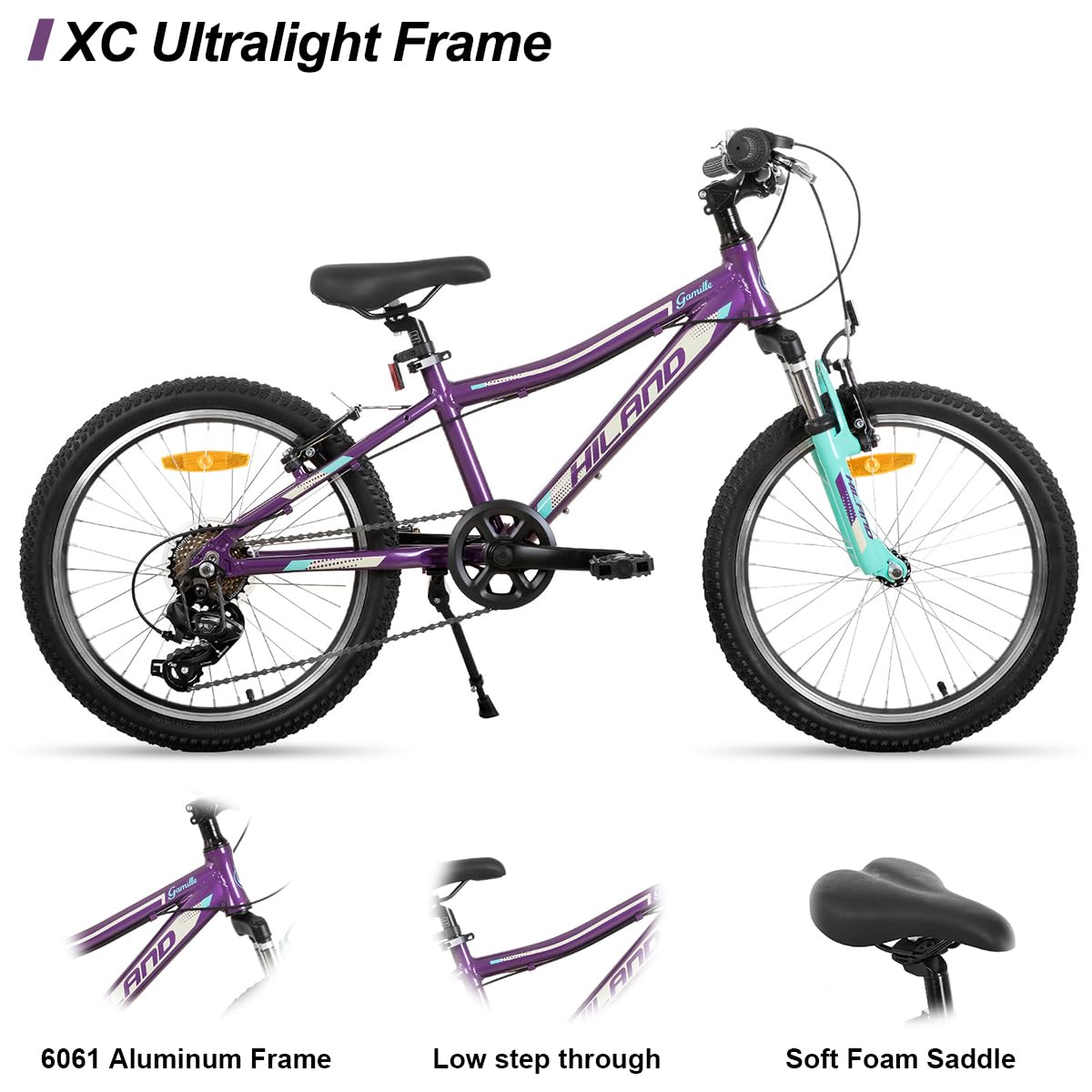 Amazon | HH HILAND (ハイランド) 20インチ 子供用マウンテンバイク 5