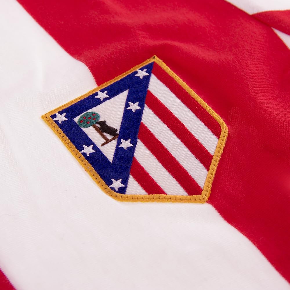 Copa - Camiseta de Fútbol - Hombre - Atletico Madrid 1970/71 - Retro - Manga Corta - Rojo/Blanco - 100% algodón