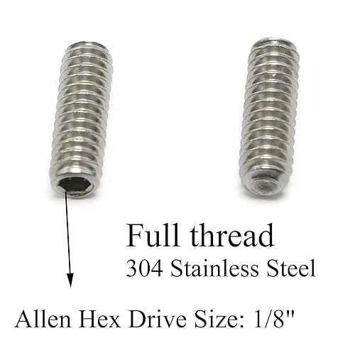 Miniatura 2 de Tornillos de rosca completa de acero inoxidable 304, 25 unidades, 14-20x34, tornillos de agarre de punta de copa