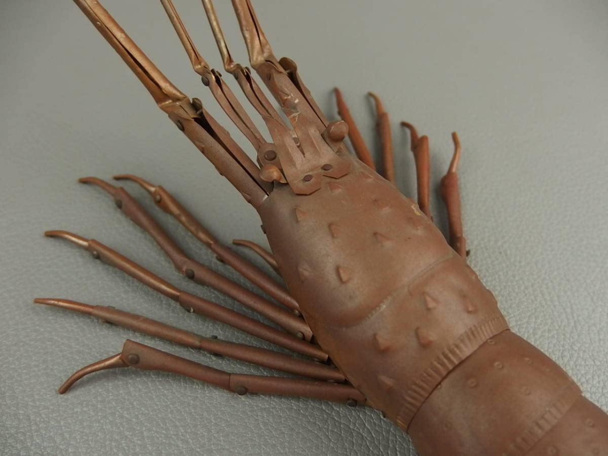 Amazon.co.jp: 骨董茶道具銅製 五十一代 明珍宗之☆自在 海老 kdm006vl