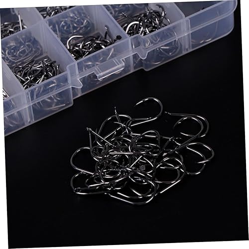 Miniatura 5 de Kisangel 100 piezas de salmuera accesorios de círculo de pescado gancho de bajo cebo anzuelos de cebo casual anzuelos de pesca de agua dulce Equipo