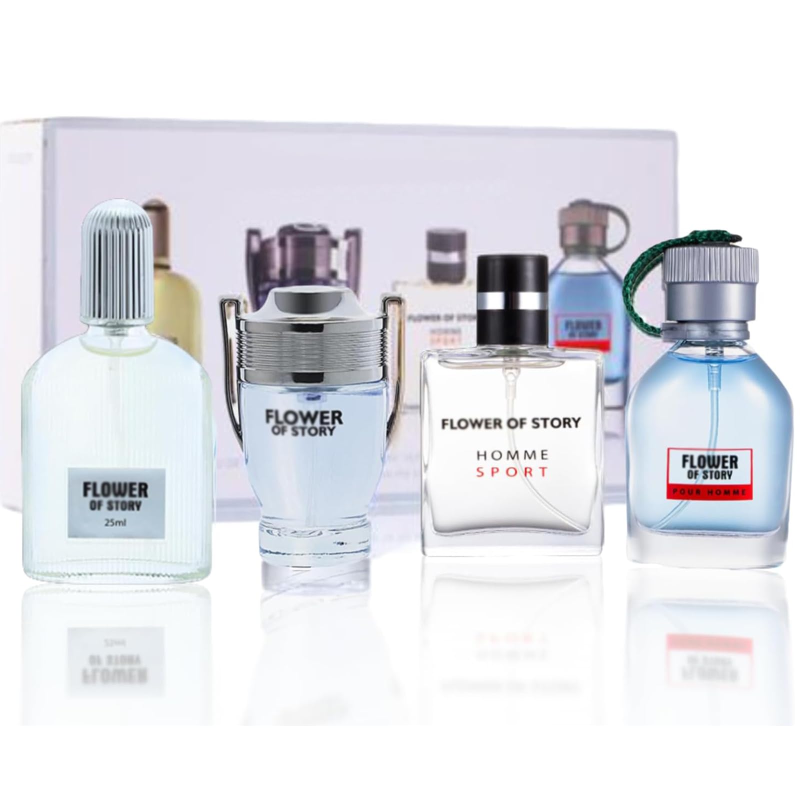 4 x 25 Ml Fragancia para Hombres,Mini Set de Regalo Para Hombre para Después Del Afeitado,Perfume En Spray de Larga Duración perfume Líquido Gentleman,Saca a Pertenece Al Encanto Masculino