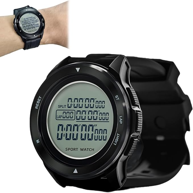 Cronómetro digital multifuncional silencioso con pulsera ajustable miniatura 6