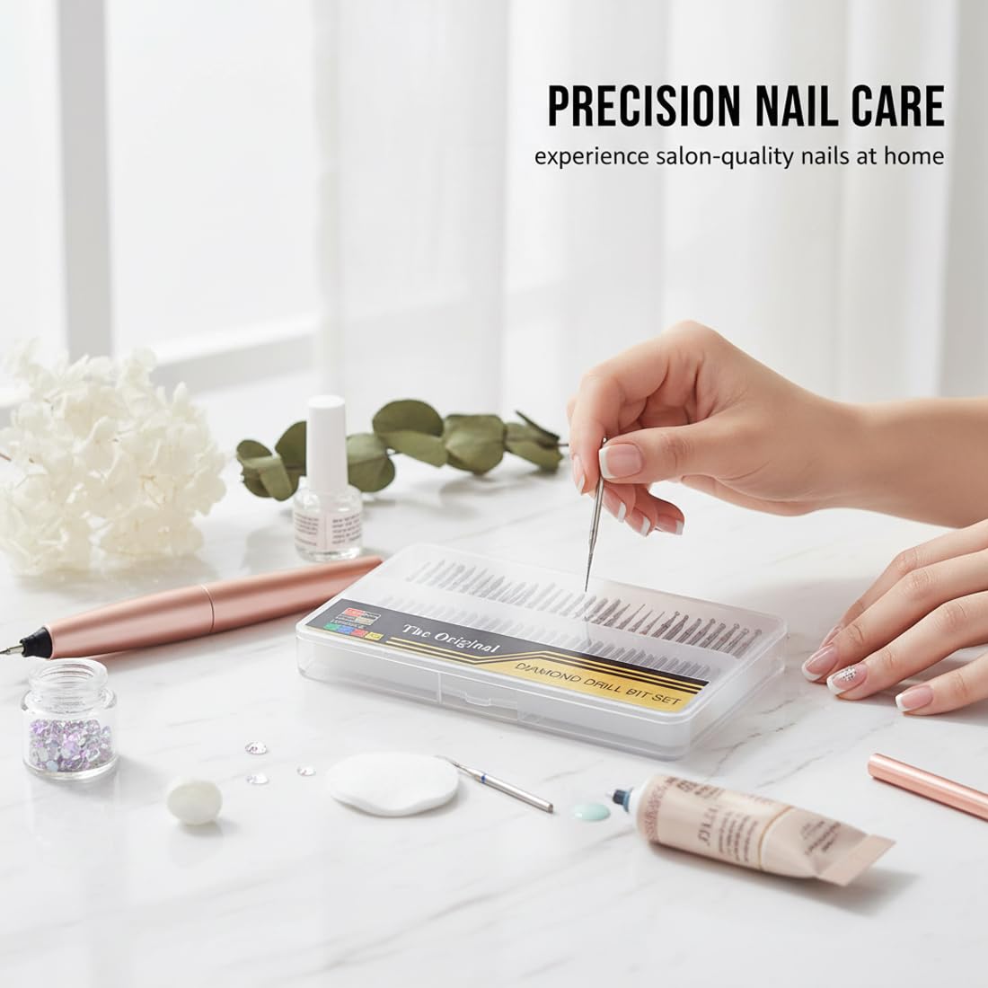 30 PCS Punte Professionali per Fresa Unghie in Diamante, Accessori in Carburo di Tungsteno per Rimozione di Gel, Acrilico e Cuticole, Ideali per Manicure e Pedicure