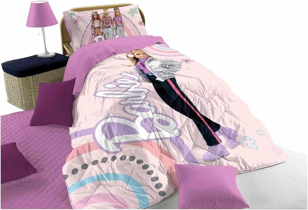 Barbie Trapunta Invernale in Microfibra Singolo cm 170x260