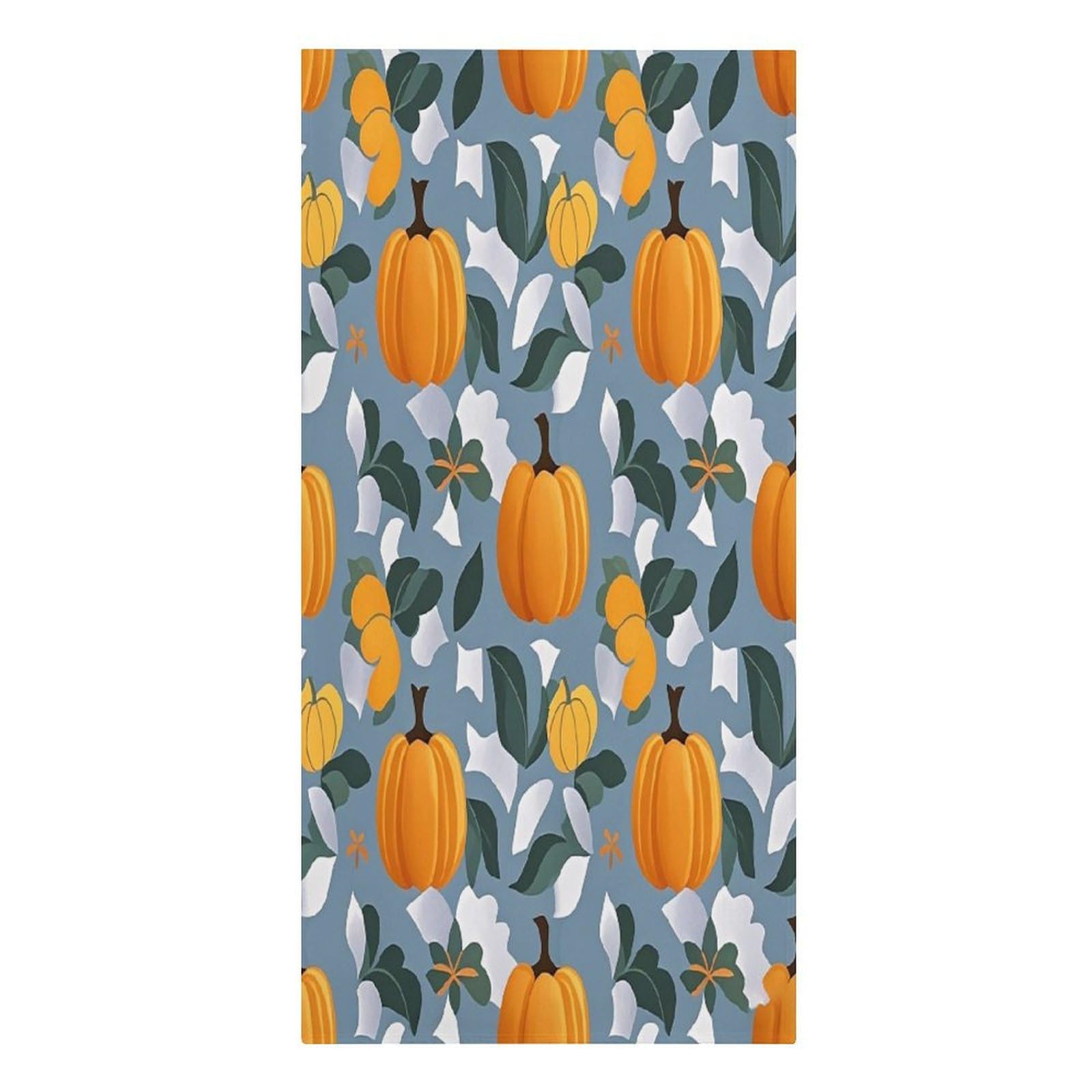 VstaDank Orange Pumpkin Pattern Beach Towel Vacation Essentials Sand Free Soft Quick Dry Swim Towels 61"x30" Modern Extra Large Towels Lightweight Microfiber Beach Towel for Swimming Pool