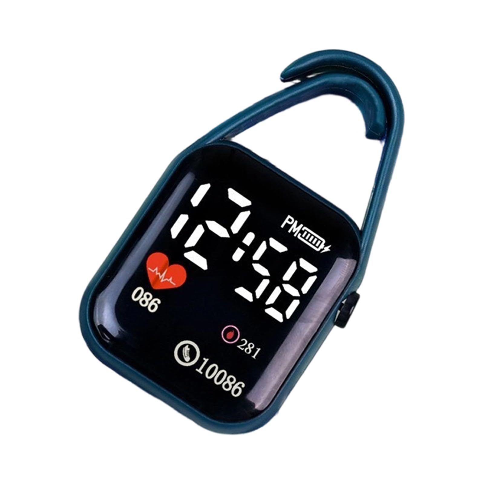 Tizuqe Keychain Watch with Clear Display Night Light Keyring Touch Digital Watch Suitable for Teens and Adults Square Keychain