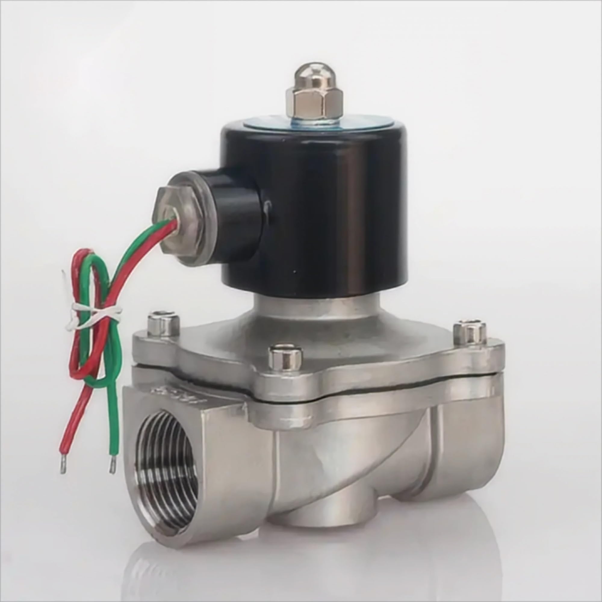 Électrovanne 1-1/2 action directe résout les fuites vanne inox NF 12V basse pression