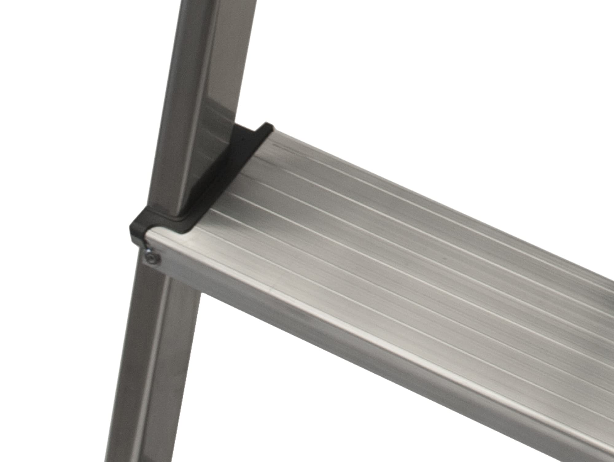 KTL - Escalera de Tijera K-OFFICE de 8 Escalones de Aluminio Silver de 366 cm de Altura con 150 kg de Capacidad de Carga