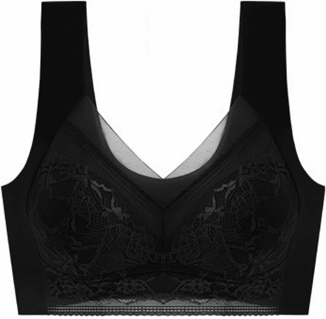 3pcs Set Wireless Bras for Women Floral Lace Full Coverage Bralettes Soft Breathable Support Wirefree Women's Everyday Bras - Image 7