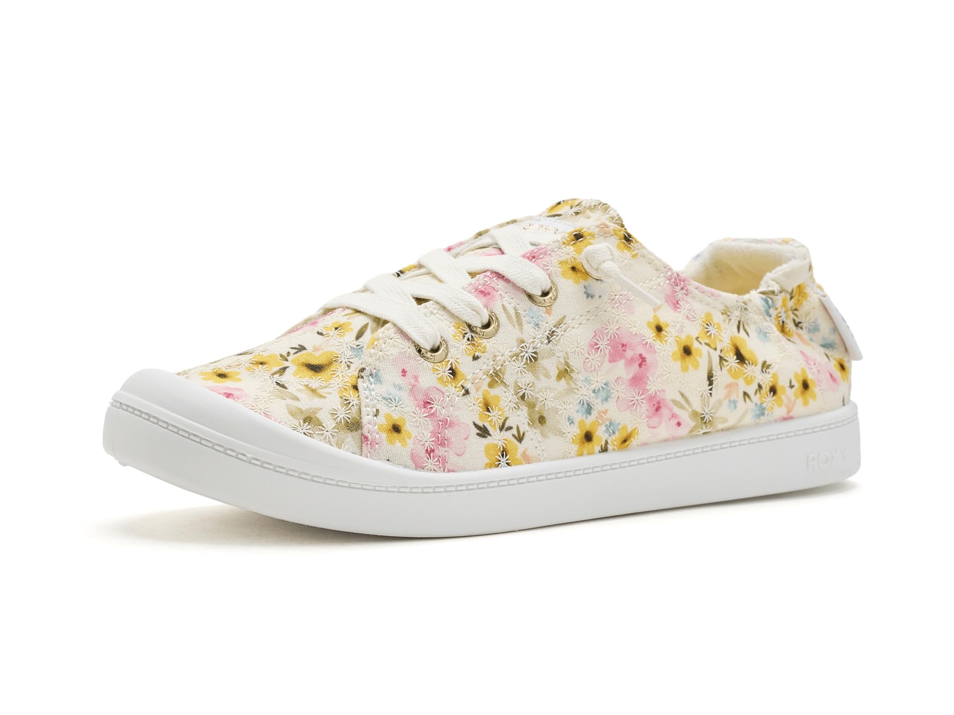 Roxy Women's Bayshore Plus II Sneaker, Print Floral, 7.5