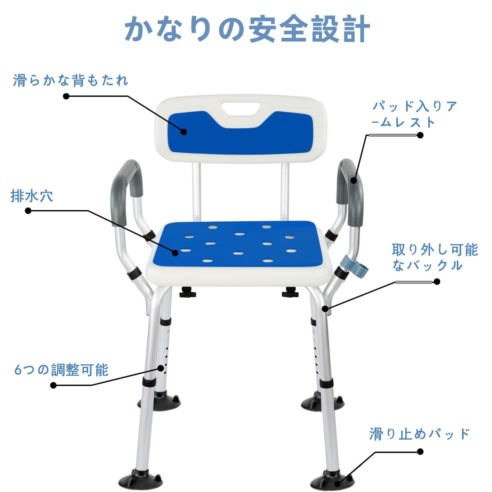 シャワーチェア⭐️折りたたみ 2025業界新進化 お介護椅子 作業療法士監修 Amazon.co.jp: お風呂椅子 折りたたみシャワーチェア【2025業界新進化