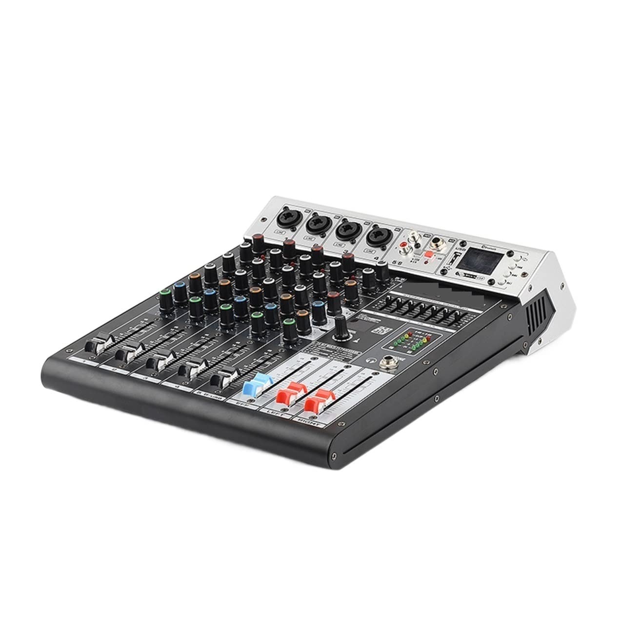 Seria 48V Efekt powtarzania Funkcja USB BT DJ Konsola 99DSP Mikser 6-kanałowy