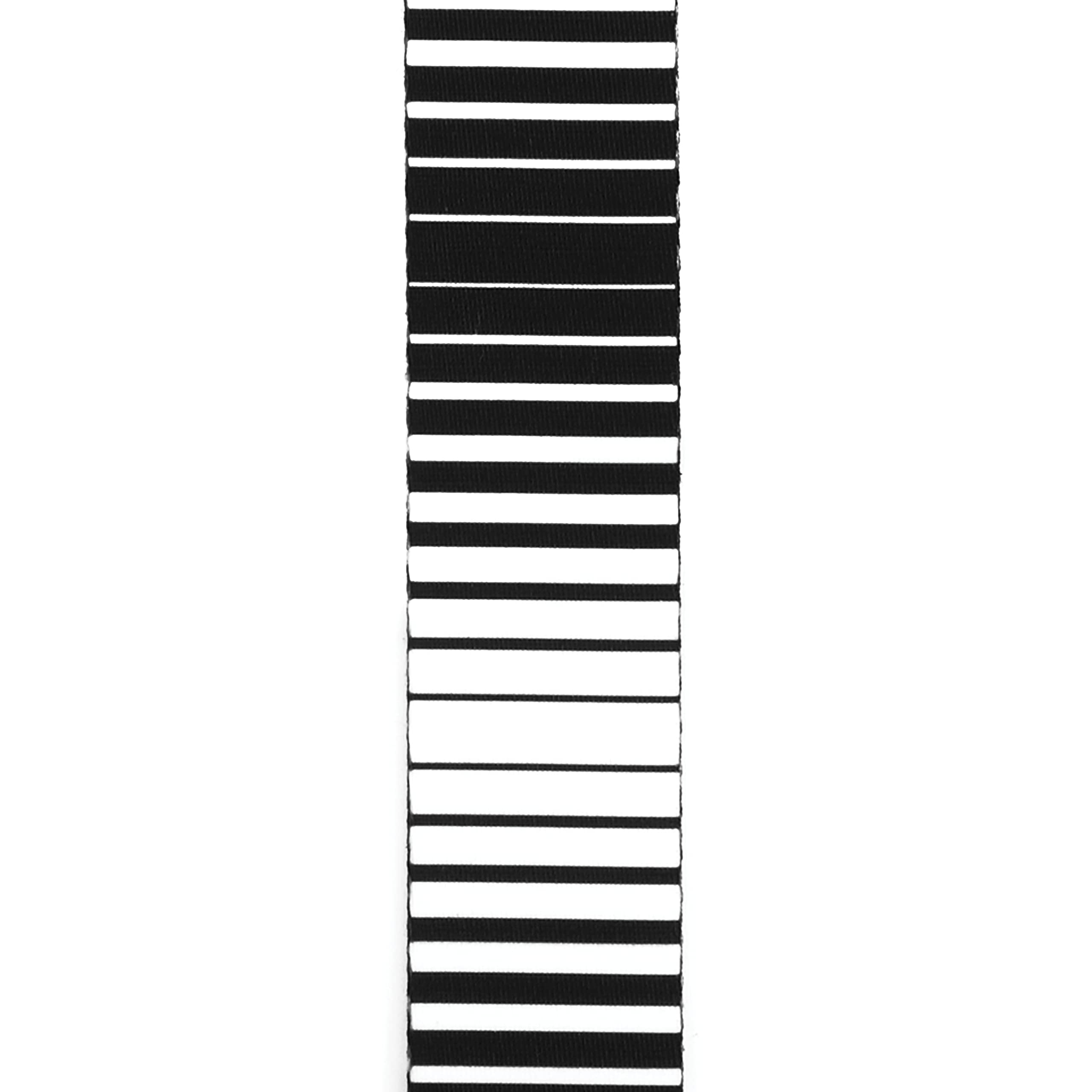D'Addario Polyester Guitar Strap, Optical Art, White Stripes