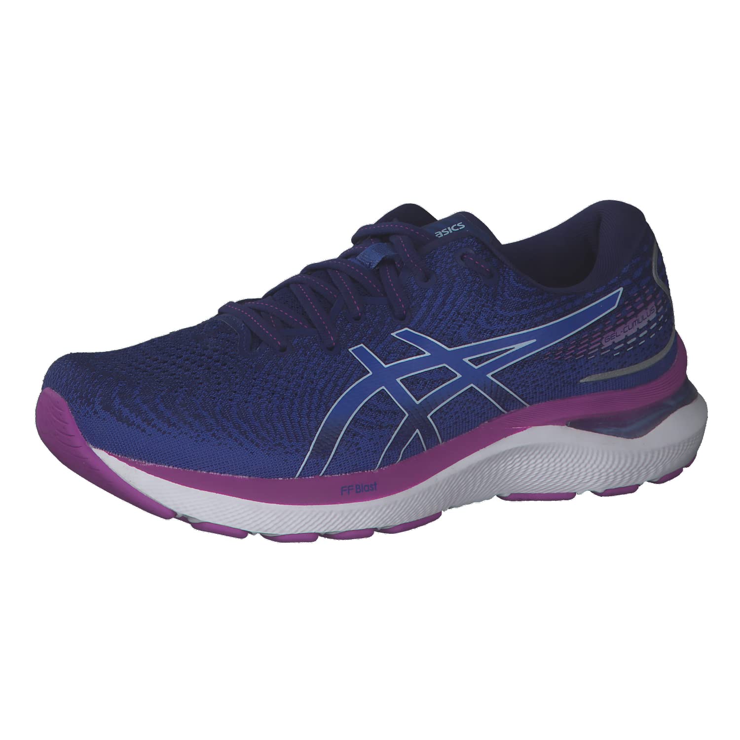 ASICS Cumulus 24 Zapatillas de Carretera para Mujer Negro Blanco