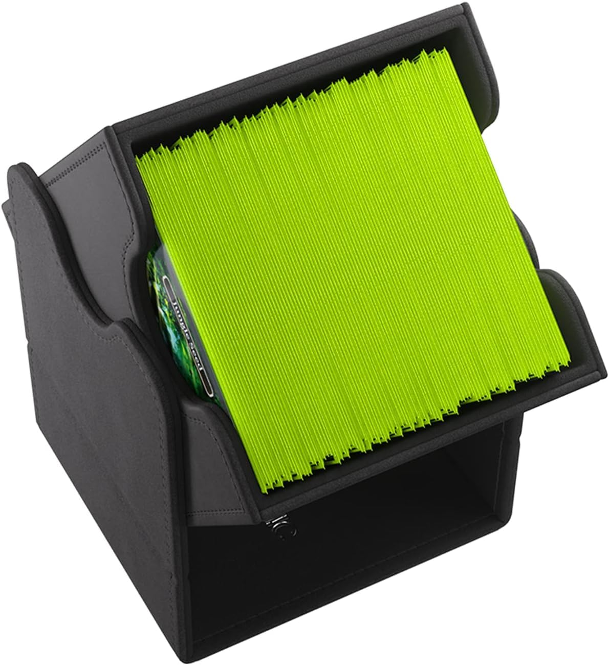 Gamegenic Squire 100+ XL Convertible Deck Box | Scatola per carte con clip rimovibili | Contiene 100 carte a doppia manica in custodie interne extra spesse | Colore nero | Realizzato