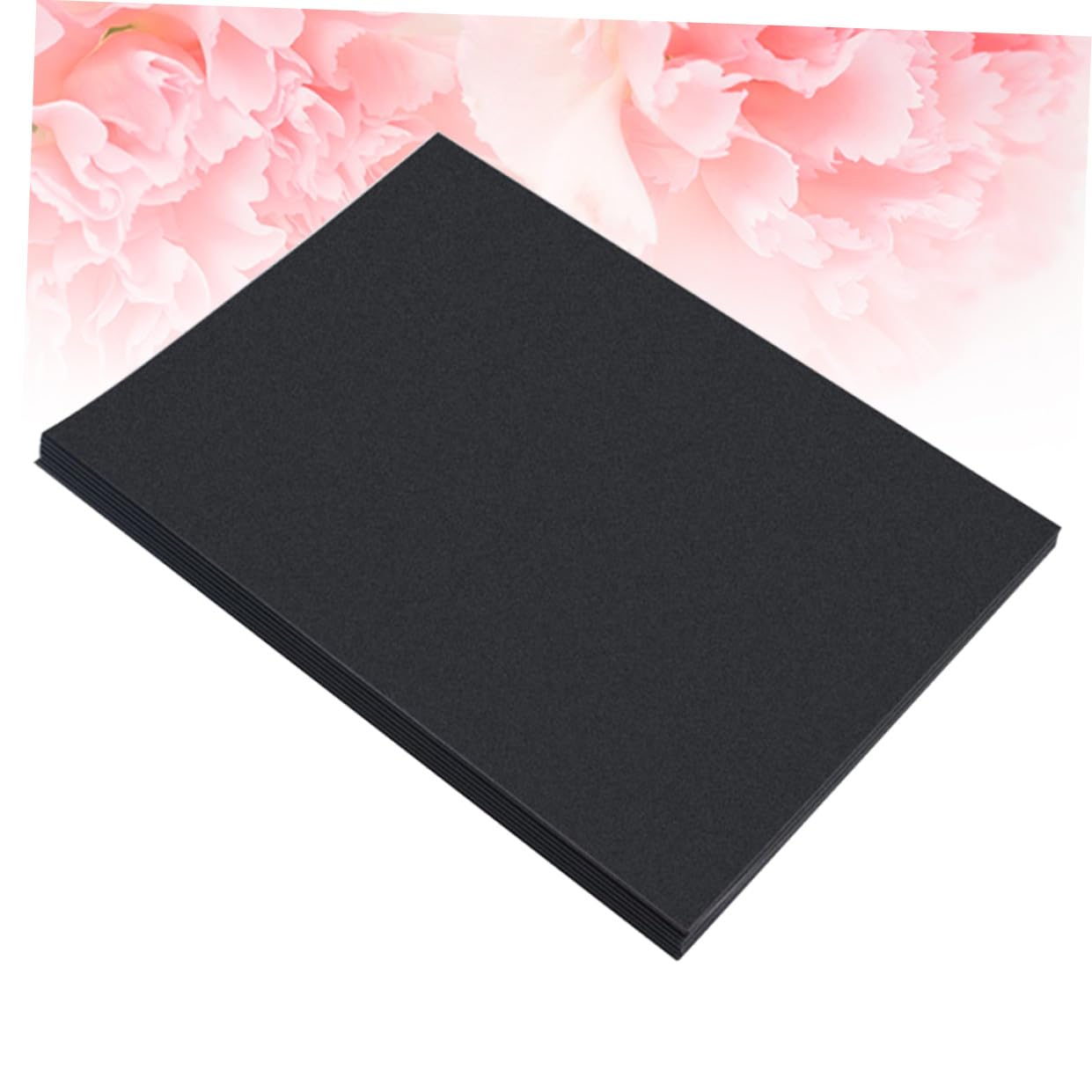 Hohopeti Papier Cartonné Noir A4 100g/m², 100 Feuilles, Surface Lisse, Facile à Couper Écrire, pour Scrapbooking DIY et Cartes de Noël