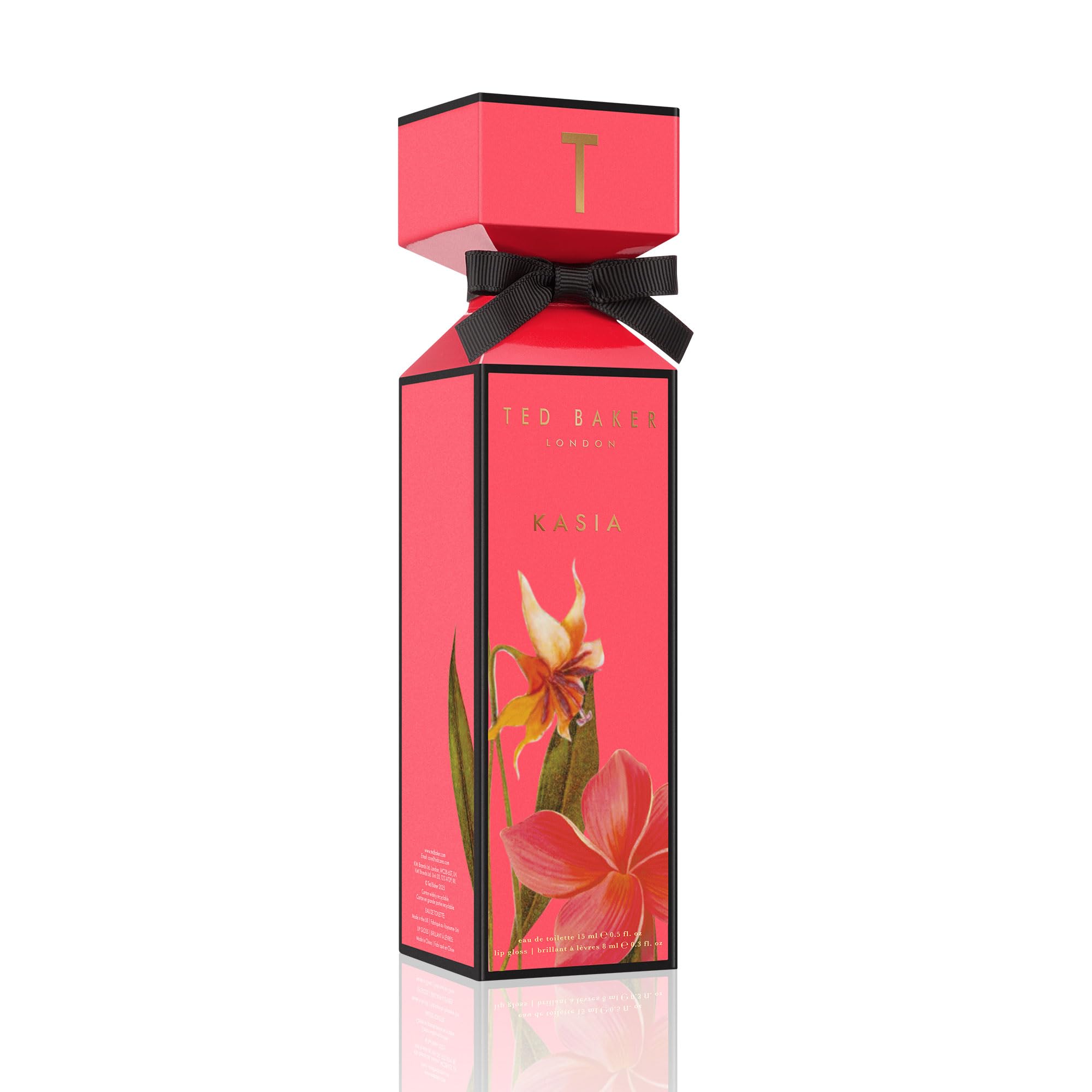 Ted Baker Kasia Cracker Gift Set, Mini Eau de Toilette 15ml+8ml Lip Gloss