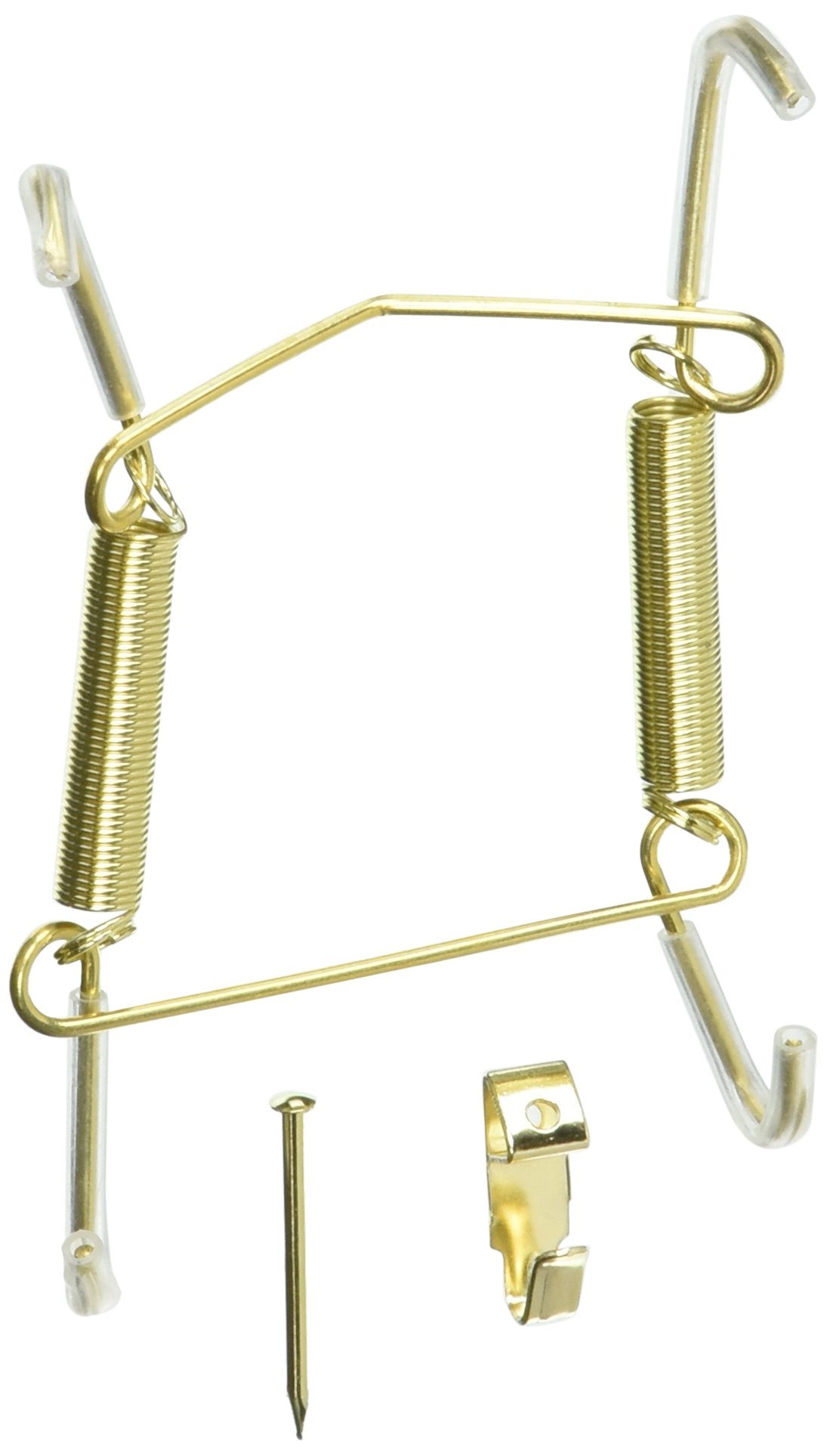 Darice 5202-64 Decorative Plate Display Expandable Hanger, 7.5-Inch to 9.5-Inch, Gold Tone
