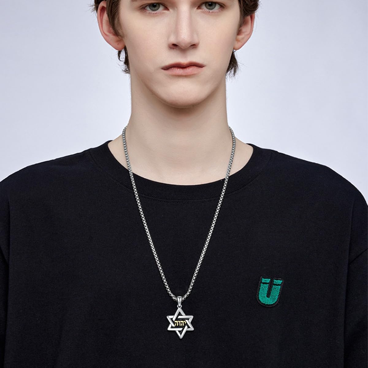 Star of David Necklace 925 Sterling Silver Jewish Star Pendnat with Name Of God YHWH Jewelry Gift for Men Women - Image 5